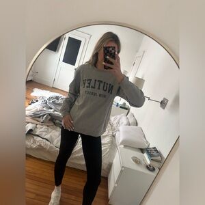 NUTLEY NJ vintage inspired port & company pullover Crewneck sweatshirt  LARGE